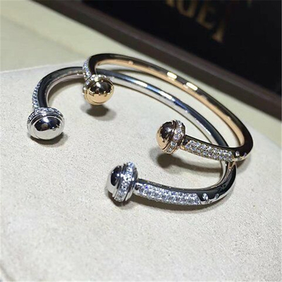 China Luxury jewe factory bracelet  gold diamond 18k gold  white gold yellow gold rose gold diamond bracelet supplier