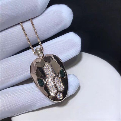 China Factory jewels B Serpenti series  necklace 18k gold white gold yellow gold rose gold  diamond  necklace supplier