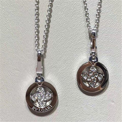 China Real low price and high quality jewels B diamond  necklace 18k gold white gold yellow gold rose gold diamond  necklace supplier