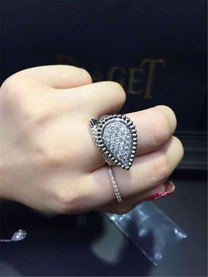 China Jewelry factory in Shenzhen, China Br diamond ring 18k white gold yellow gold rose gold diamond ring supplier
