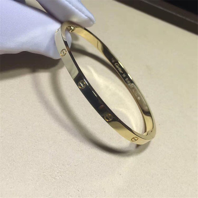 China C love bracelet 18k gold  white gold yellow gold rose gold diamond bracelet  Jewelry factory in Shenzhen, China supplier