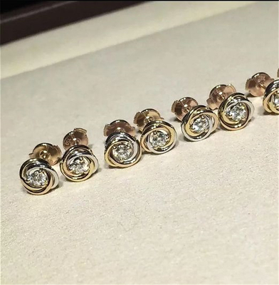China C Three circle ring earrings18K white gold, 18K yellow gold, 18K rose gold, diamond. Model: B8045300 supplier