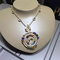 Luxury jewe factory necklace 18k gold white gold yellow gold rose gold gem diamond  necklace
