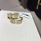 Luxury jewelry Messika Three drill sliding ring material 18k white gold yellow gold rose gold diamond ring supplier