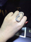 Luxury jewe factory ring 18k gold  white gold yellow gold rose gold diamond ring supplier