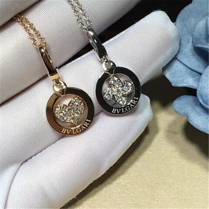 Real low price and high quality jewels B diamond necklace 18k gold