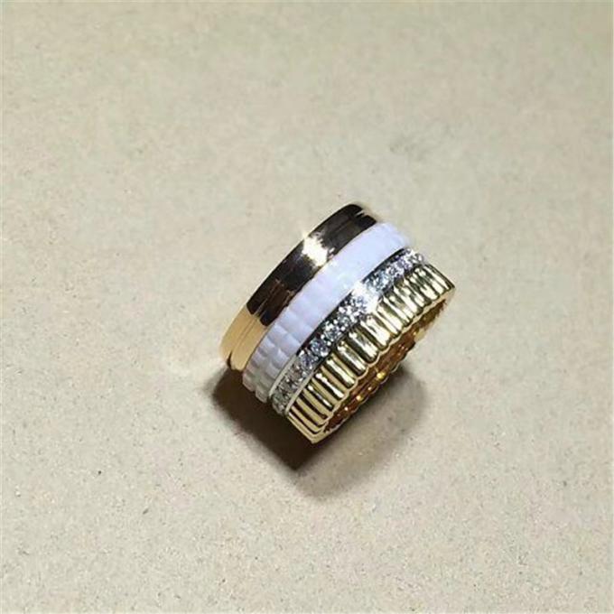 Jewelry factory in Shenzhen, China Br wide ring 18k white ...