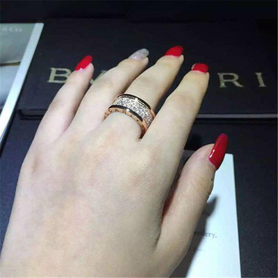China Luxury jewe factory B.zero1  series  ring 18k white gold yellow gold rose gold diamond ring supplier