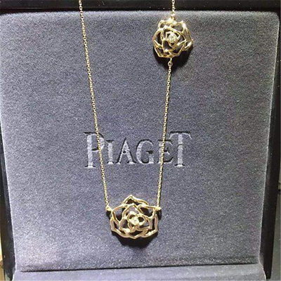 China Luxury jewe factory rose gold diamond  Necklace 18k gold  white gold yellow gold rose gold diamond Necklace 42 cm long supplier
