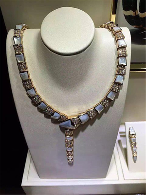 China Luxury jewelry B Serpenti series  necklace 18k gold white gold yellow gold rose gold  diamond  necklace supplier