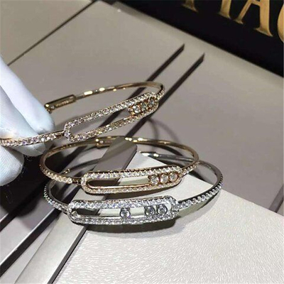 Jewelry factory in Shenzhen, China Mk  bracelet 18k white gold yellow gold rose gold diamond bracelet