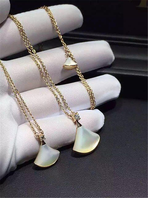 China Luxury jewel, medium, small. Necklace 18k gold white gold yellow gold rose gold Mosaic pearl female and diamond necklace supplier