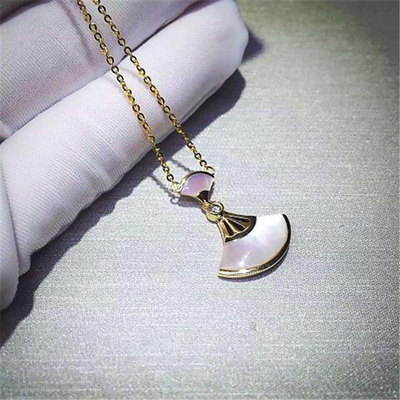 China Real low price and high quality jewels18k gold white gold yellow gold rose gold Mosaic pearl female and diamond necklace supplier