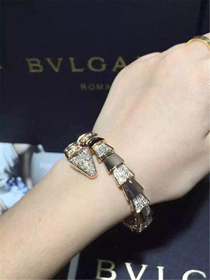 China Bi diamond snake Bracelet 18k gold white gold yellow gold rose gold diamond Bracelet Jewelry factory in Shenzhen, China supplier