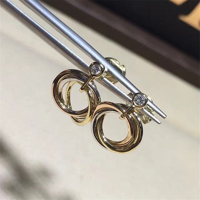 China C tricyclic Earrings  18k gold  white gold yellow gold rose gold bracelet  Jewelry factory in Shenzhen, China supplier