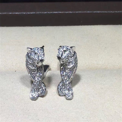 C leopard Earrings  18k gold  white gold yellow gold rose gold bracelet  Jewelry factory in Shenzhen, China