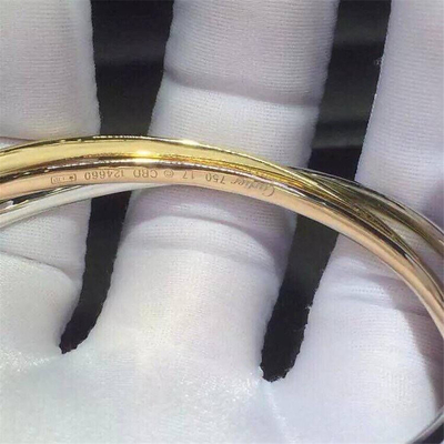 China C tricyclic bracelet  18k gold  white gold yellow gold rose gold bracelet  Jewelry factory in Shenzhen, China supplier