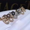 Luxury jewe factory earrings gold diamond  18k gold  white gold yellow gold rose gold diamond earrings supplier