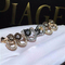 Luxury jewe factory earrings gold diamond  18k gold  white gold yellow gold rose gold diamond earrings