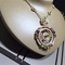 Luxury jewe factory necklace 18k gold white gold yellow gold rose gold gem diamond  necklace supplier