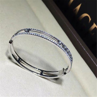 Luxury jewelry Luxury Jewelry 7 drill sliding bracelet 18k white gold yellow gold rose gold diamond bracelet
