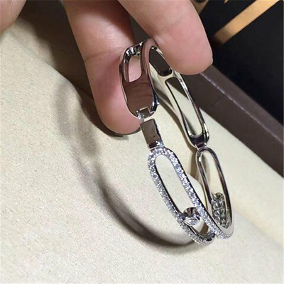 Luxury jewelry Luxury Jewelry 7 drill sliding bracelet 18k white gold yellow gold rose gold diamond bracelet