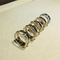 Luxury jewelry Mk Three drill sliding ring material 18k white gold yellow gold rose gold diamond ring