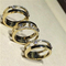 Luxury jewelry Mk Three drill sliding ring material 18k white gold yellow gold rose gold diamond ring supplier
