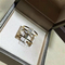 Luxury jewelry Mk diamond  ring 18k white gold yellow gold rose gold diamond ring Real low price and high quality jewels