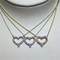 18k gold white gold yellow gold rose gold diamond  necklace