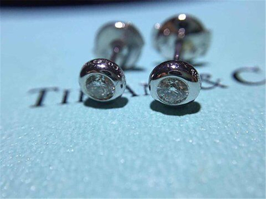 Luxury jewe factory Diamond Stud Earrings 18k gold white gold yellow gold rose gold diamond  Earrings