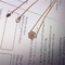 Luxury jewe factory Rose diamond  Necklace 18k gold  white gold yellow gold rose gold diamond Necklace supplier