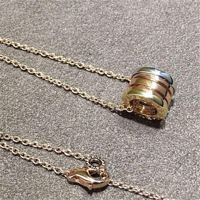 Luxury jewelry Factory B 3 color spring Necklace 18k gold white gold yellow gold rose gold   necklace