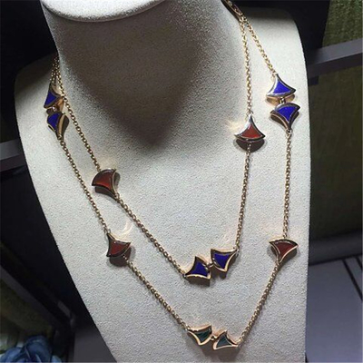 Luxury jewelry factory high-quality low price B  Long Necklace 18k gold white gold yellow gold rose gold   necklace