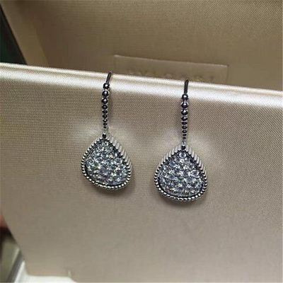 Jewelry factory in Shenzhen, China Bn Diamond Earrings 18k white gold yellow gold rose gold Diamond Earrings