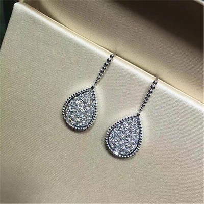 Jewelry factory in Shenzhen, China Bn Diamond Earrings 18k white gold yellow gold rose gold Diamond Earrings