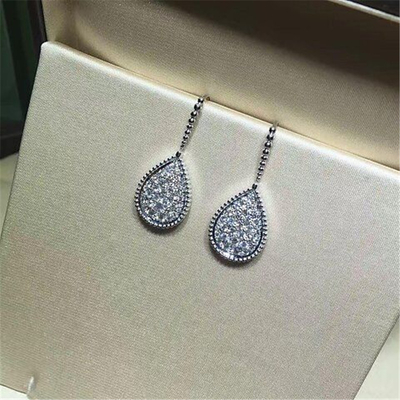 Jewelry factory in Shenzhen, China Bn Diamond Earrings 18k white gold yellow gold rose gold Diamond Earrings