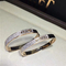 Luxury jewelry Mk Three drill sliding Diamonds bracelet 18k white gold yellow gold rose gold diamond bracelet supplier