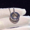 Bi Full diamond Necklace 18k gold white gold yellow gold rose gold diamond  necklace Jewelry factory in Shenzhen, China supplier
