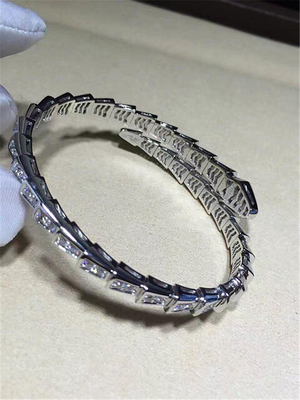 Real low price and high quality jewels diamond snake Bracelet 18k gold white gold yellow gold rose gold diamond Bracelet