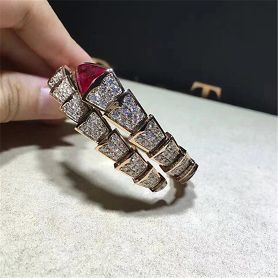B Real diamond snake Bracelet 18k gold white gold yellow gold rose gold diamond Bracelet