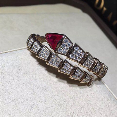 B Real diamond snake Bracelet 18k gold white gold yellow gold rose gold diamond Bracelet