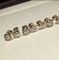 C Three circle ring earrings18K white gold, 18K yellow gold, 18K rose gold, diamond. Model: B8045300
