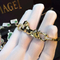 C Cheetah bracelet - showing the charm of courage, naughty or docile .18K gold jewelry factory shafle garnet, Onyx supplier