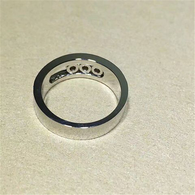 Luxury jewelry Luxury Jewelry Three drill sliding ring material 18k white gold yellow gold rose gold diamond ring