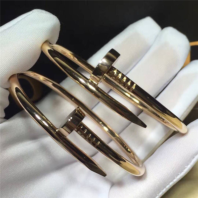 C luxury just nail bracelet 18k gold  white gold yellow gold rose gold bracelet  Jewelry factory in Shenzhen, China